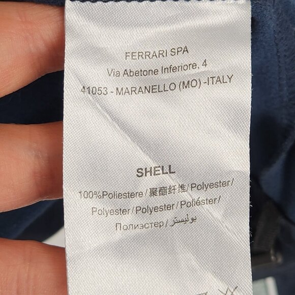 Ferrari Jacket Mens XL Navy Blue Full Zip Master Circle Of Fans Athletic Track - Picture 10 of 14